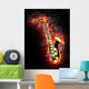 Saxophone in Flame Wall Mural