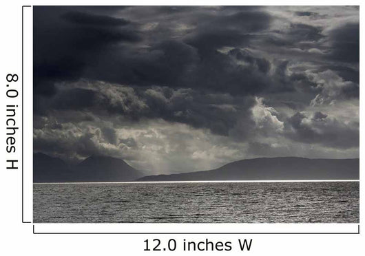 Dramatic sky with dark storm clouds Wall Mural