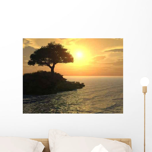 Tree Boat Wall Decal