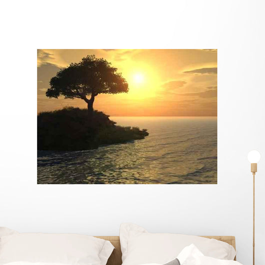 Tree Boat Wall Decal