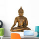Bronze Buddha Statue Wall Decal