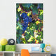 Grapes growing on a vine;Laguardia la rioja spain Wall Mural