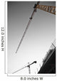 Low angle view of cranes;Monaco Wall Mural