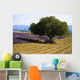Blooming field of lavender with mountains Wall Mural