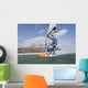 Windsurfer along the coast Wall Mural