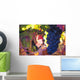Spain, Ripe red grape in vineyard Wall Mural