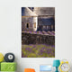 Blooming field of Lavender in front of Senanque Abbey Wall Mural