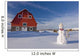 Snowman Dressed Up As A Cowboy Standing Wall Mural