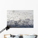 A Large Flock Of Snow Geese Take Off From A Field In The Mat-Su Valley Wall Mural