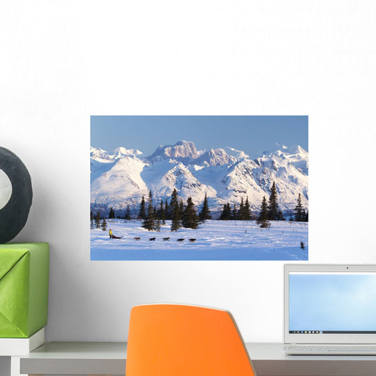Recreational Dog Mushing Wall Mural