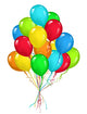 Balloons bouquet Wall Decal