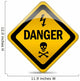 Danger warning sign Wall Decal