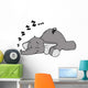 Elephant Sleep Sleep Snore Dream Wall Decal