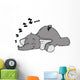 Elephant Sleep Sleep Snore Dream Wall Decal