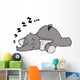 Elephant Sleep Sleep Snore Dream Wall Decal