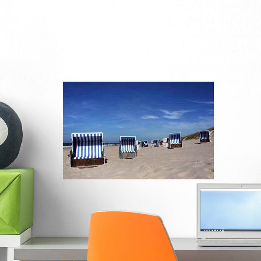 Beach Chairs Sylt Wall Decal