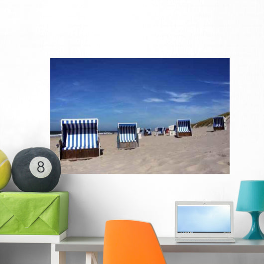 Beach Chairs Sylt Wall Decal