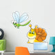 Snail and Dragon-fly