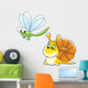 Snail and Dragon-fly