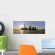 Sun Rises behind Skyline Wall Decal