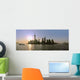 Sun Rises behind Skyline Wall Decal