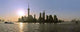 Sun Rises behind Skyline Wall Decal