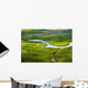Aerial Lush Coastal Wetlands Wall Decal
