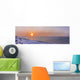 Sunset through windblown snow creates a sundog above the Beaufort Sea Wall Mural