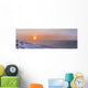 Sunset through windblown snow creates a sundog above the Beaufort Sea Wall Mural