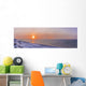 Sunset through windblown snow creates a sundog above the Beaufort Sea Wall Mural