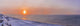 Sunset through windblown snow creates a sundog above the Beaufort Sea Wall Mural