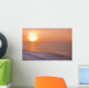 Sunset through windblown snow creates a sundog above the Beaufort Sea Wall Mural
