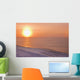 Sunset through windblown snow creates a sundog above the Beaufort Sea Wall Mural