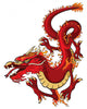 Red Dragon Wall Decal