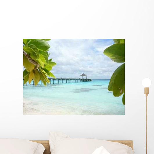 Green over Blue Wall Decal