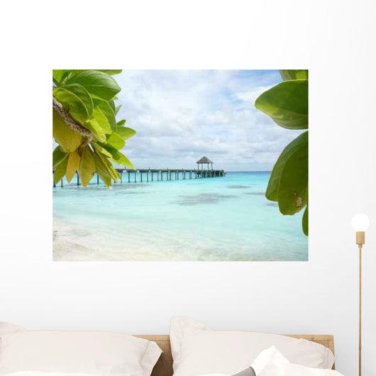 Green over Blue Wall Decal