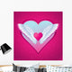 pink heart Wall Mural