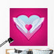 pink heart Wall Mural