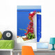 Architecture on Santorini island, Greece Wall Mural