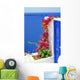 Architecture on Santorini island, Greece Wall Mural