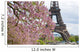 Spring in Paris. Blossoming jacarandas and the Eiffel Tower Wall Mural