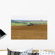 Agrarian Machine Ploughed Field Wall Decal