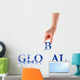 Hands and Word Global Wall Mural
