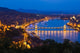 a view of Budapest, Hungary with the Chain Bridge in the forefro Wall Mural