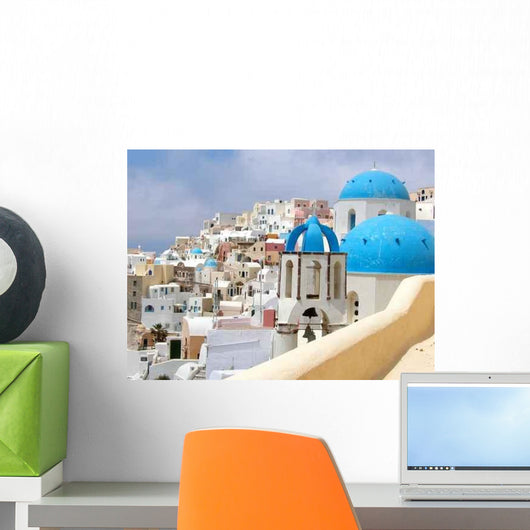 Santorin Iles Cyclades Wall Decal Design 5