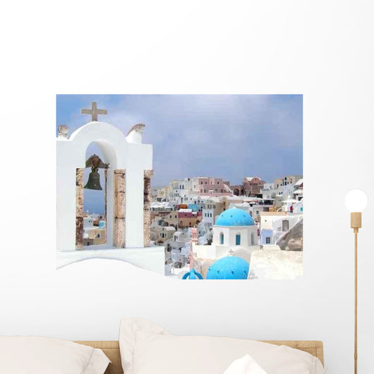 Santorin Iles Cyclades Wall Decal Design 4