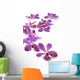 Pink orchid on white Wall Decal