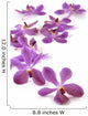 Pink orchid on white Wall Decal