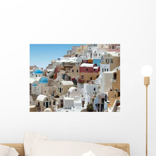 Santorin Iles Cyclades Wall Decal Design 3