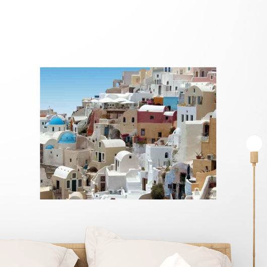 Santorin Iles Cyclades Wall Decal Design 3